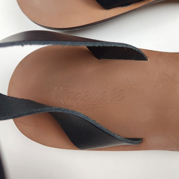 Madewell The Veronique Sandal in Colorblock Leather sz 10 - Picture 5 of 10